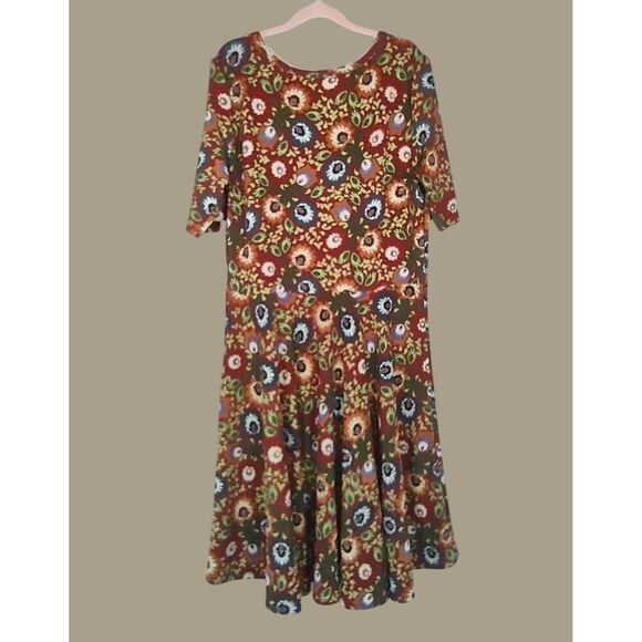 Lularoe "Nicole" style Fit and Flare Dress Size 3XL NWT - Picture 2 of 5
